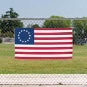 Betsy Ross Amerikaanse vlag Spandoek (Insitu)