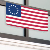 Betsy Ross Amerikaanse vlag Spandoek (Buitenkant Gebouw)