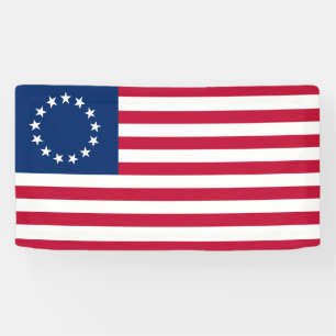 Betsy Ross Amerikaanse vlag Spandoek