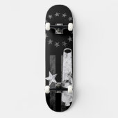 Betsy Ross Amerikaanse Vlag Star en Cannon S Persoonlijk Skateboard (Voorkant)