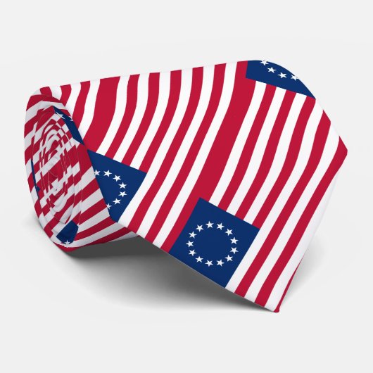 Betsy Ross Amerikaanse vlag Stropdas (Opgerold)