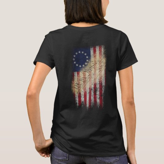 Betsy Ross Amerikaanse vlag T-shirt (Achterkant)