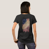 Betsy Ross Amerikaanse vlag T-shirt (Achterkant volledig)