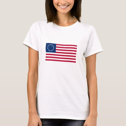 Betsy Ross Amerikaanse vlag T-shirt (Voorkant)