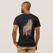  Betsy Ross Amerikaanse vlag T-shirt (Achterkant volledig)