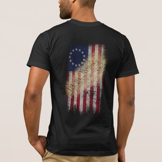  Betsy Ross Amerikaanse vlag T-shirt (Achterkant)