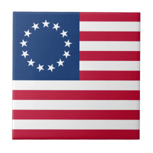 Betsy Ross Amerikaanse vlag Tegeltje