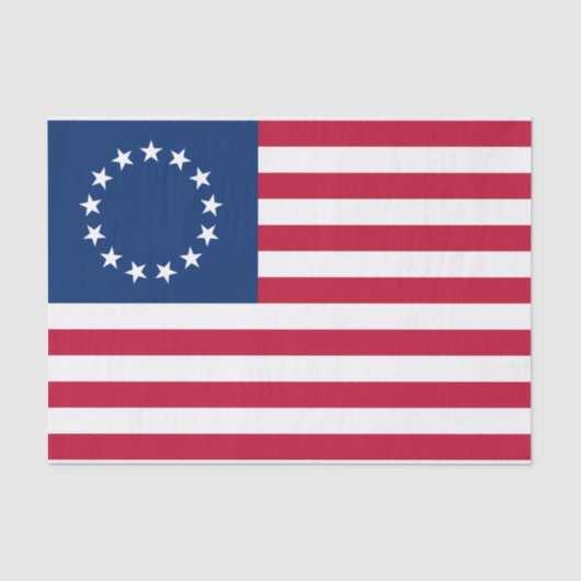 Betsy Ross Amerikaanse vlag Tissuepapier (Voorkant)