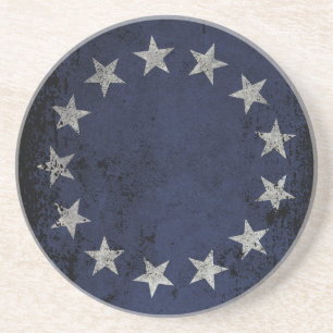 Betsy Ross Amerikaanse vlag Zandsteen Onderzetter