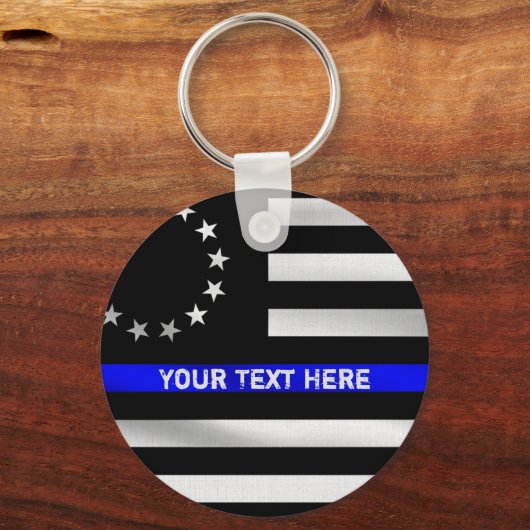 Betsy Ross Blue Line Sleutelhanger (Voorkant)