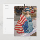 Betsy Ross Briefkaart (Voorkant / Achterkant)