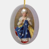 Betsy Ross, c1908, G. Liebscher Keramisch Ornament (Voorkant)