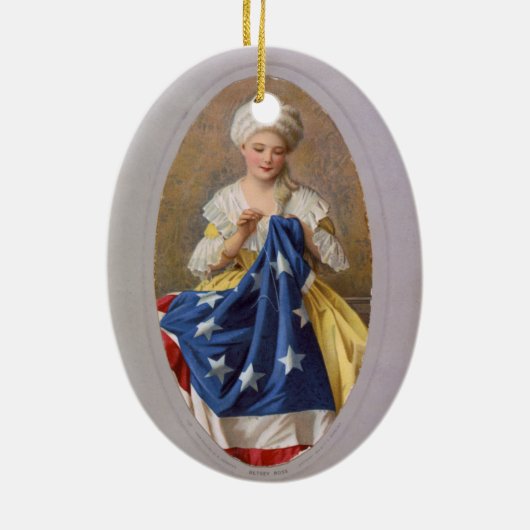 Betsy Ross, c1908, G. Liebscher Keramisch Ornament (Achterkant)