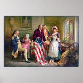 Betsy Ross en de sterren en Stripes 1777 Poster (Voorkant)