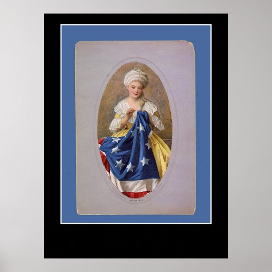 Betsy Ross en het Poster van de vlag (Voorkant)