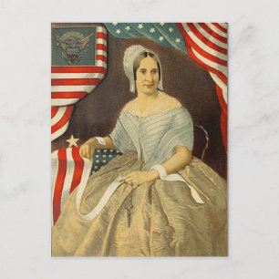 Betsy Ross First American Flag Portret US Briefkaart