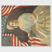 Betsy Ross First American Flag  Portret US Cadeaupapier (Vlak)