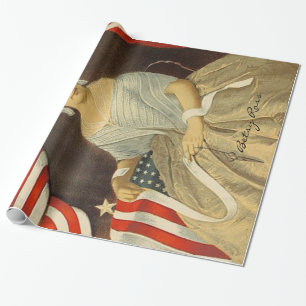 Betsy Ross First American Flag  Portret US Cadeaupapier