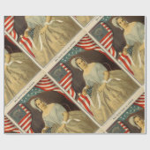 Betsy Ross First American Flag  Portret US Cadeaupapier (Vlak)