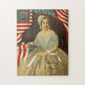 Betsy Ross First American Flag  Portret US Legpuzzel (Verticaal)