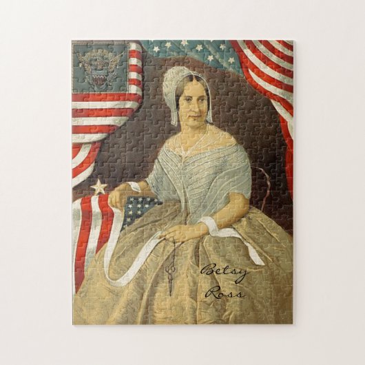 Betsy Ross First American Flag  Portret US Legpuzzel (Verticaal)