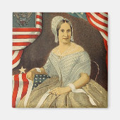 Betsy Ross First American Flag  Portret US Magneet (Voorkant)