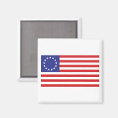 Betsy-Ross-Flag.-1776 Magneet (Voorkant / Achterkant)