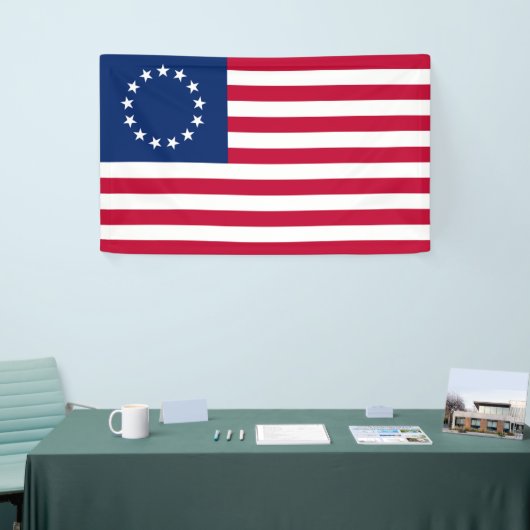 Betsy Ross Flag -  Amerikaanse vlag  Spandoek (Beurs)
