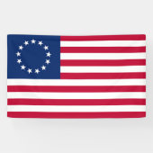 Betsy Ross Flag -  Amerikaanse vlag  Spandoek (Horizontaal)