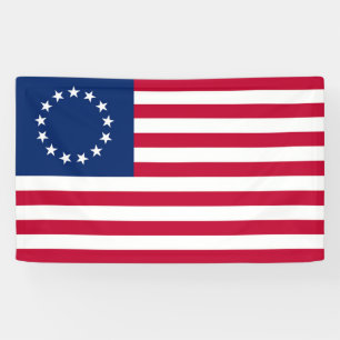 Betsy Ross Flag -  Amerikaanse vlag  Spandoek