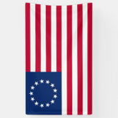 Betsy Ross Flag -  Amerikaanse vlag  Spandoek (Verticaal)