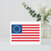 Betsy Ross Flag Briefkaart (Staand voorkant)