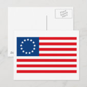 Betsy Ross Flag Briefkaart (Voorkant / Achterkant)