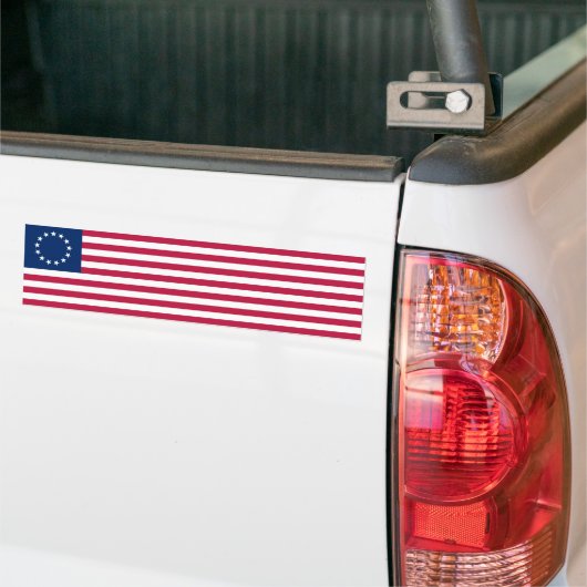 Betsy Ross Flag Bumpersticker (Op Truck)