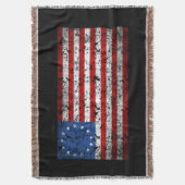  Betsy Ross Flag Deken (Voorkant Verticaal)