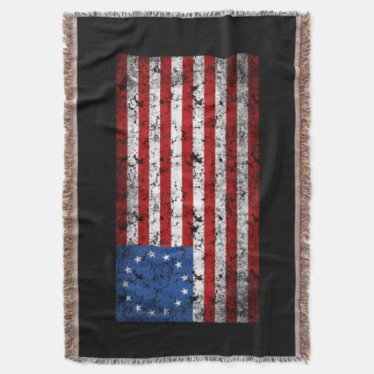  Betsy Ross Flag Deken (Voorkant Verticaal)