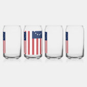 Betsy Ross Flag Design Drinkware Set Blikvorm Glas (Links)