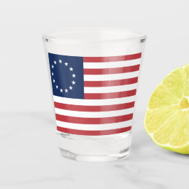 Betsy Ross Flag Design Geschoten glas