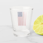 Betsy Ross Flag Design Geschoten glas (Achterkant)