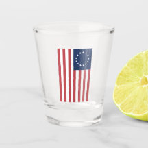 Betsy Ross Flag Design Geschoten glas