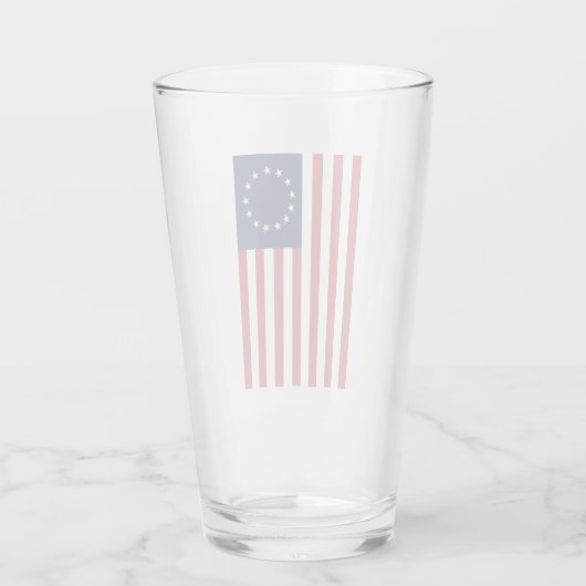 Betsy Ross Flag Design Glass Cup Glas (Achterkant)