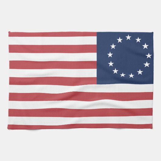 Betsy Ross Flag Design Keuken/Bar Handdoeken (Horizontaal)