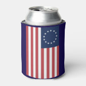 Betsy Ross Flag Design Koelbox Blikjeskoeler (Blikje Voorkant)