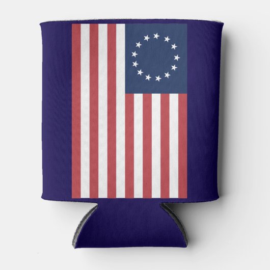 Betsy Ross Flag Design Koelbox Blikjeskoeler (Voorkant)