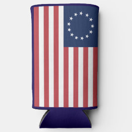 Betsy Ross Flag Design Thin Koelbox Seltzer Blikjeskoeler