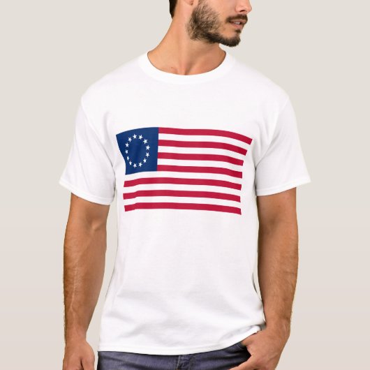 Betsy Ross Flag Design - Verenigde Staten - Amerik T-shirt (Voorkant)