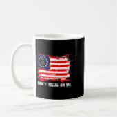 Betsy Ross Flag Don't Tread Patriot On Me Koffiemok (Links)