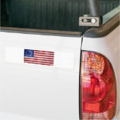 Betsy Ross Flag Grunge Bumpersticker (Op Truck)