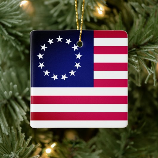 Betsy Ross Flag Keramisch Ornament (Boom)