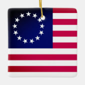 Betsy Ross Flag Keramisch Ornament (Voorkant)